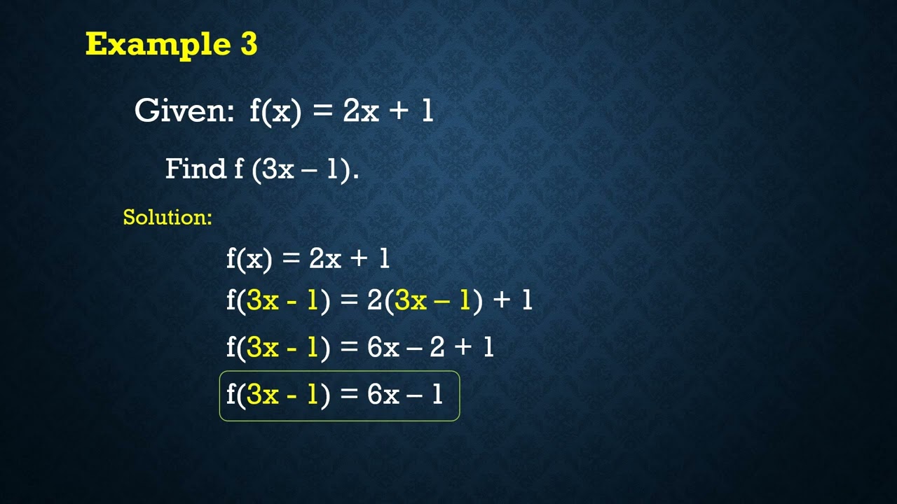 Evaluating functions