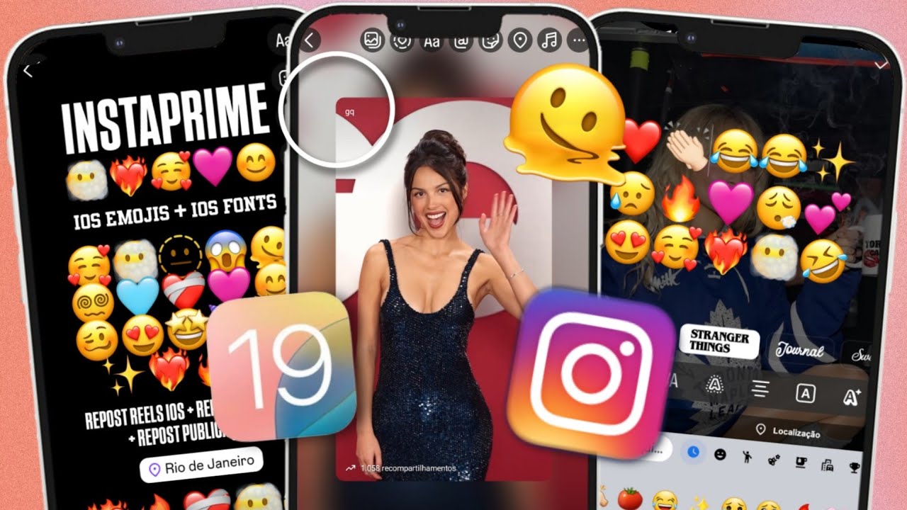 INSTAPRIME IOS 2026 INSTAGRAM estilo IPHONE com EMOJIS IOS + FONTES IOS + NOVO REPOST REELS IOS 🔥