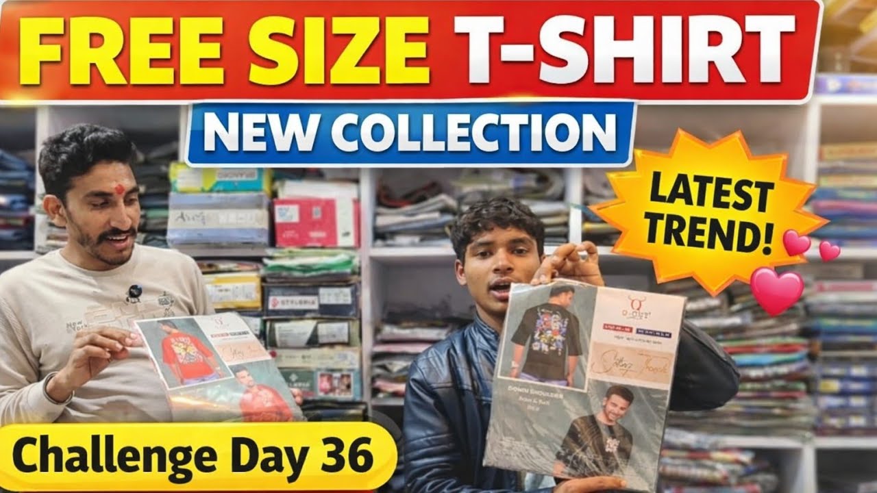 Challenge Day 36 | Free Size T-Shirt New Collection 😍 | Latest Trend Wear
