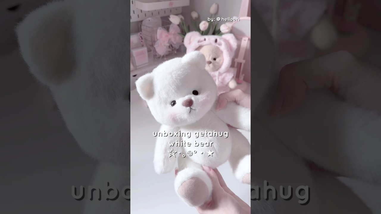 unboxing getahug teddy bear!! #unboxing #kpop #kawaii #cutecore #cute #toy #getahug #pinterest #fypシ