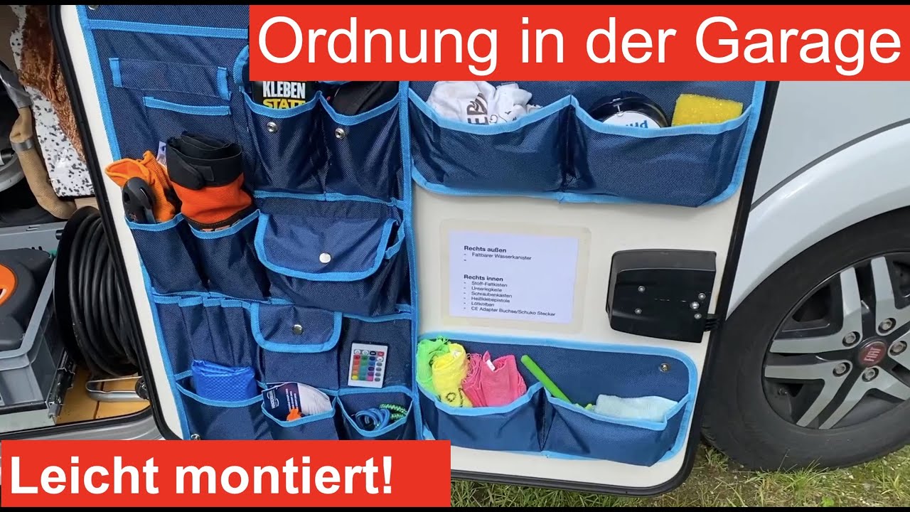 Ordnung in der Wohnmobil-Garage mit Organizern. In 15 Minuten montiert, Ordnung f&uuml;r das ganze Leben!