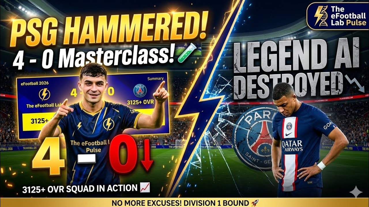 PSG DISMANTLED! 🇫🇷🔥 | The Lab is Too Strong #efootball #pes #football #fifa #gaming #trending #game 