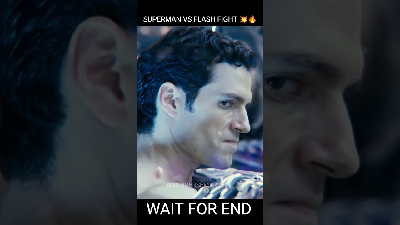 SUPERMAN🔥 VS FLASH⚡ FIGHT 💥 4K 