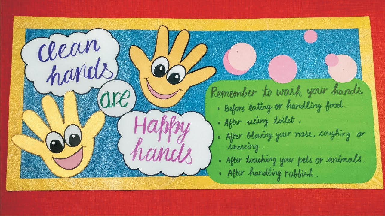 Cleanliness craft l good manners craft l poster on good habits l Swachh Bharat Abhiyan