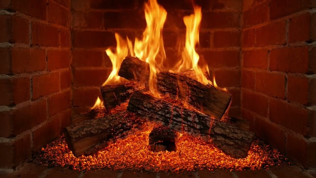 Cozy Fireplace 1 Hour 🔥 Crackling Fire Sounds | Relaxing ASMR Ambience