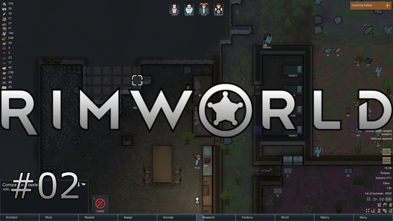 Rimworld (Alpha 15): Part 2: Beat The Heat (Guide/Walkthrough)