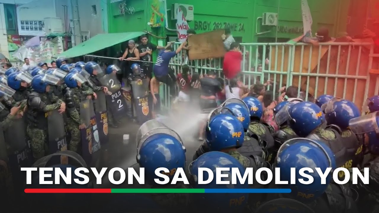 Demolisyon sa Tondo, nauwi sa tensyon | ABS-CBN News