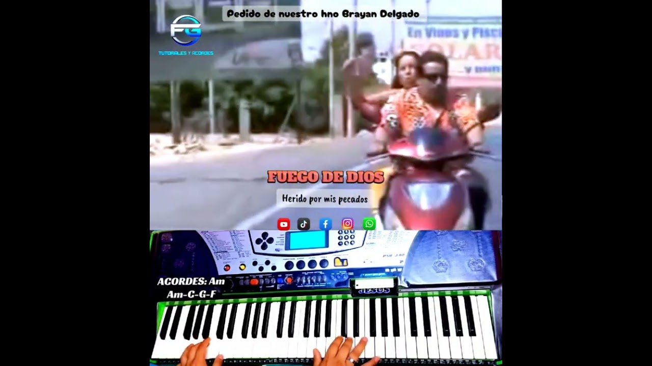 Fuego de Dios - Herido por mis pecados. TUTORIALES Y ACORDES FG.