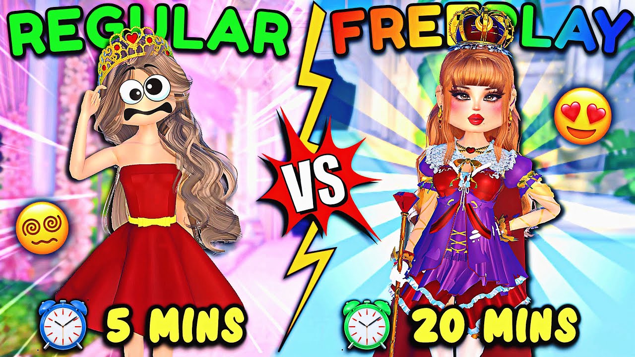 Playing A NORMAL Server VS In FREEPLAY! Which OUTFIT Is The BEST? | ROBLOX Dress to Impress