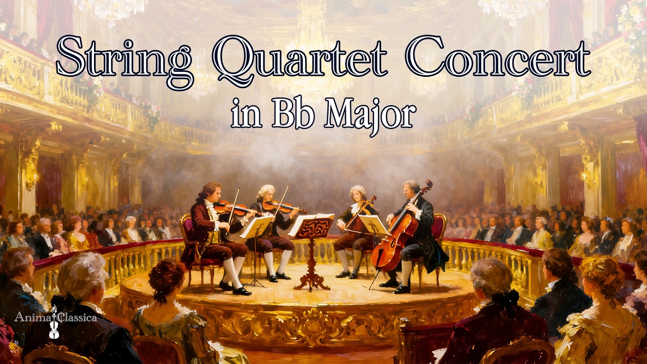 Violin vs Cello & Viola - String Quartet in Bb Major - Chamber Music Concerto