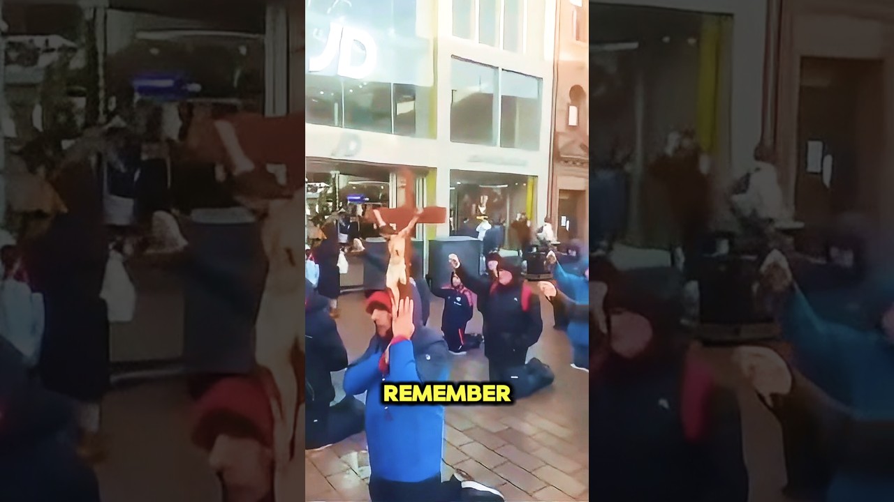 EUROPEAN MEN PUBLICLY PRAYING THE ROSARY TO RECONQUER THE CONTINENT FOR CHRIST! #jesus