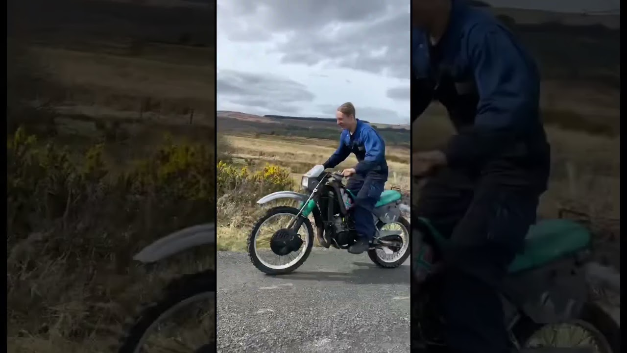 The World&rsquo;s worst dirt bike #kawasaki #motocross #dirtbike #vintage #2stroke