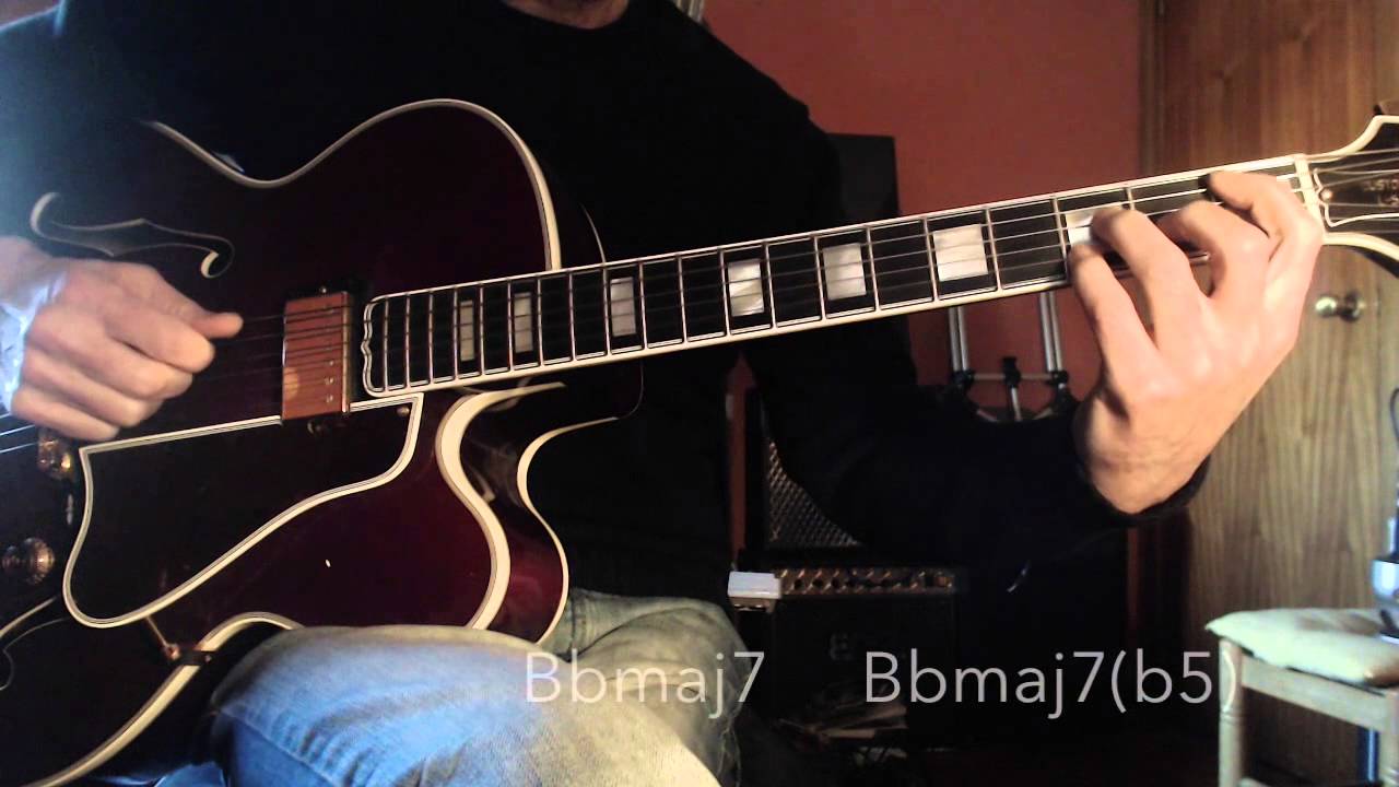 Jazz Guitar - Pat Martino Dorian Scale & approach notes - different chord