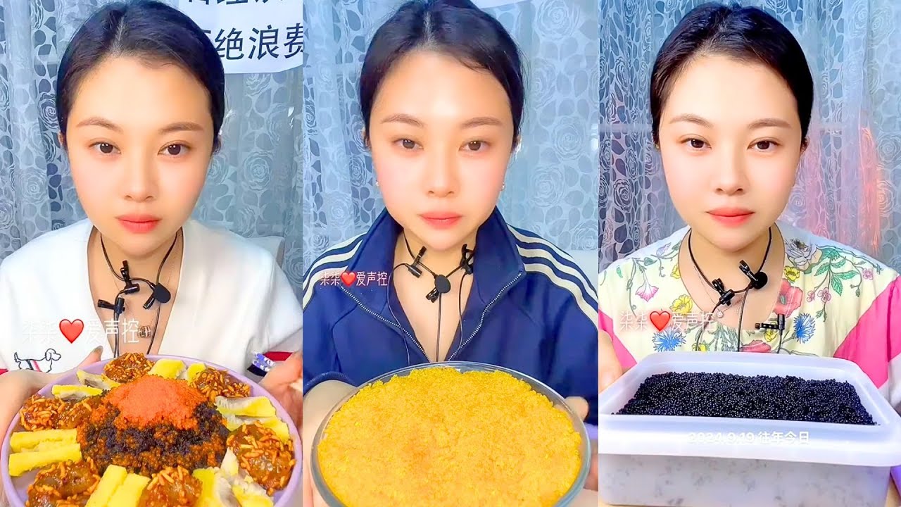 Chinese Colorful Fish Roe ASMR Eating | Soft Pop & Crunch Seafood Mukbang #46