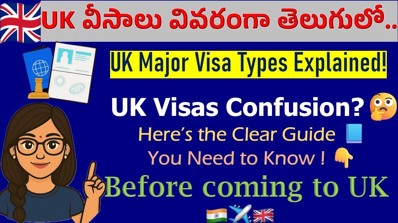 &ldquo;All Types of UK Visas Explained🇬🇧| Study &bull; Work &bull; Settle in the UK 🇮🇳✈️🇬🇧(2025 Full Guide)&rdquo;