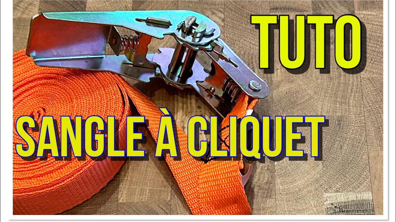 COMMENT UTILISER UNE SANGLE A CLIQUET ? TUTO FACILE & RAPIDE EN 1 MINUTE  #tuto #tutorial #tutoriel