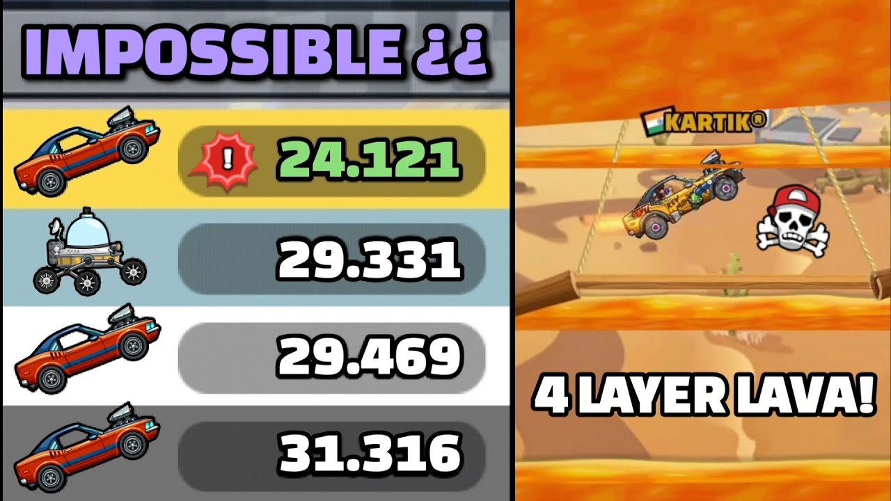 IMPOSSIBLE TRACK BUT NOT FOR MUSCLE CAR!! 😎🔥 IN COMMUNITY SHOWCASE - Hill Climb Racing 2