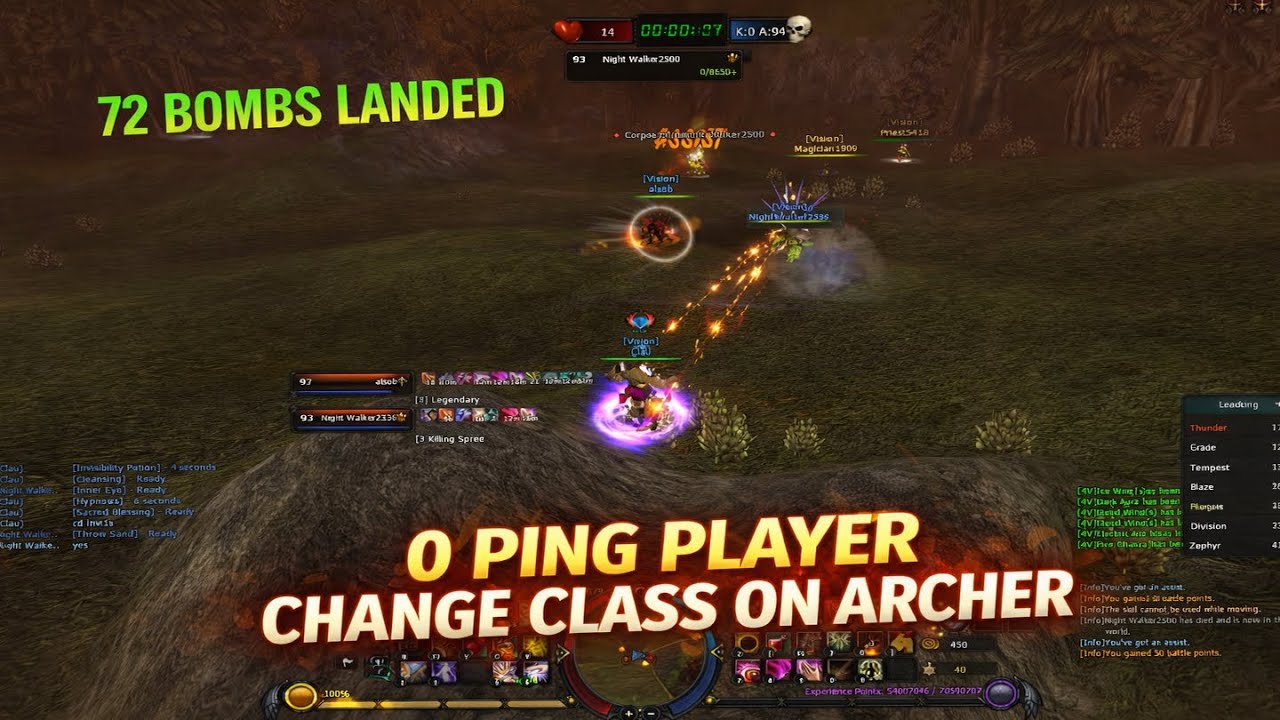 0 PING (0️⃣) Mage Change Class on Archer *Strach* | 4Story