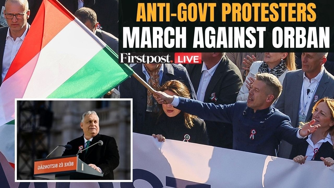 LIVE: Anti-Government Protesters March in Budapest Against Prime Minister Viktor Orb&aacute;n | N18G