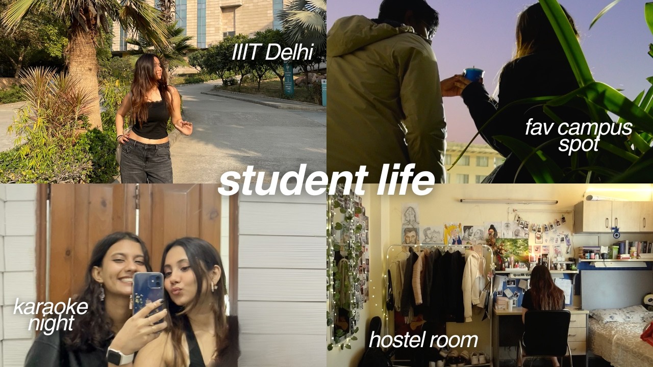 11AM to 11PM COLLEGE DAY (classes, food, karaoke night, fav campus spots, spilled milk) IIIT Delhi