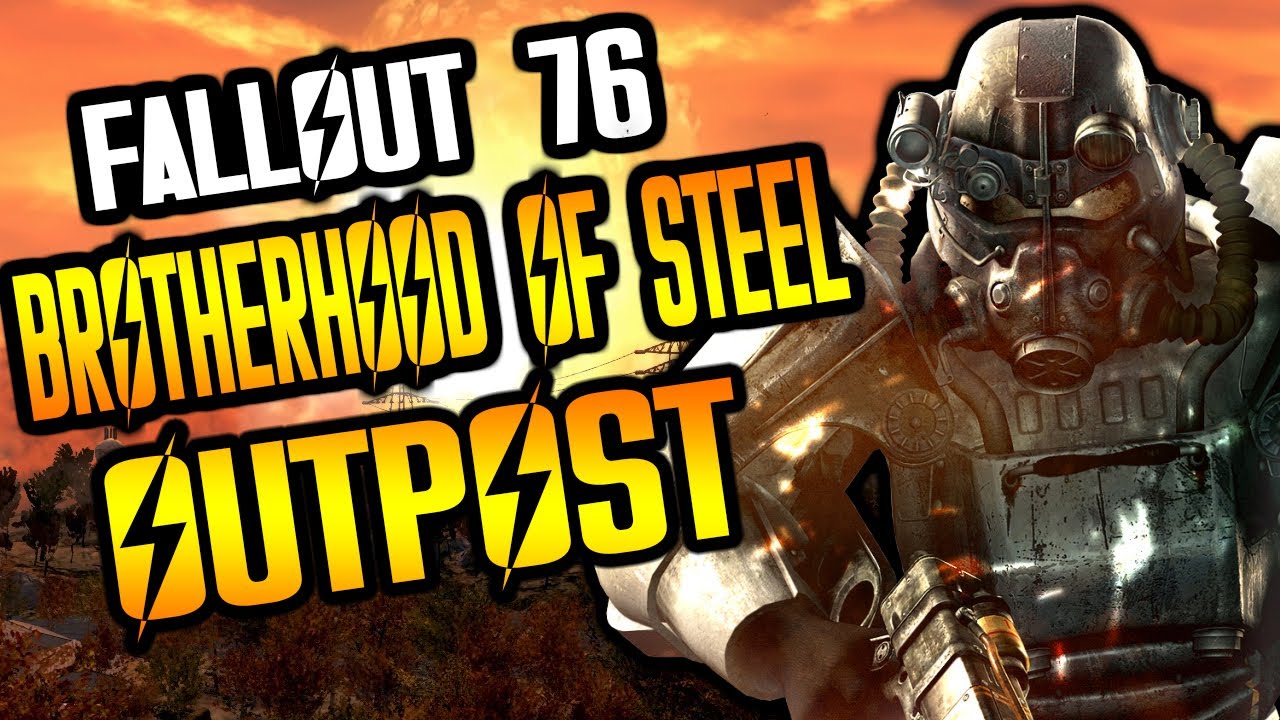 FALLOUT 76 BETA GAMEPLAY XBOX ONE - BROTHERHOOD OF STEEL OUTPOST!