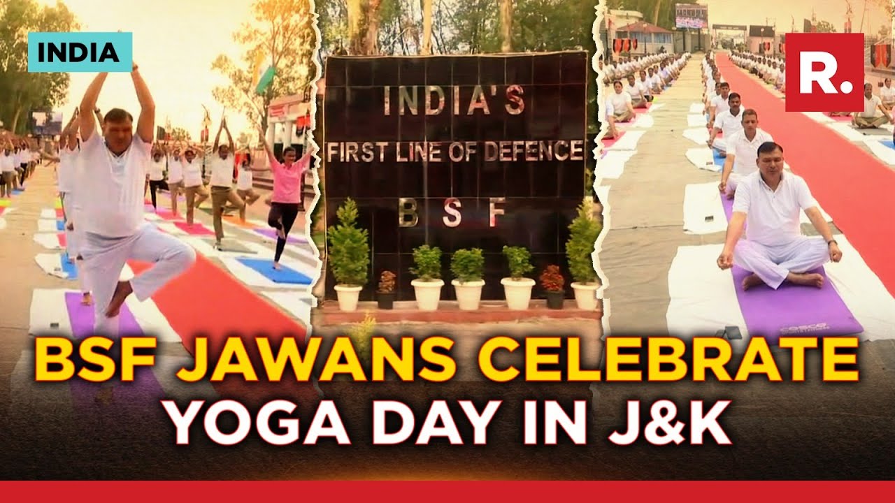 Yoga Day 2023: BSF Jawans Perform Yoga At International Border In J&K