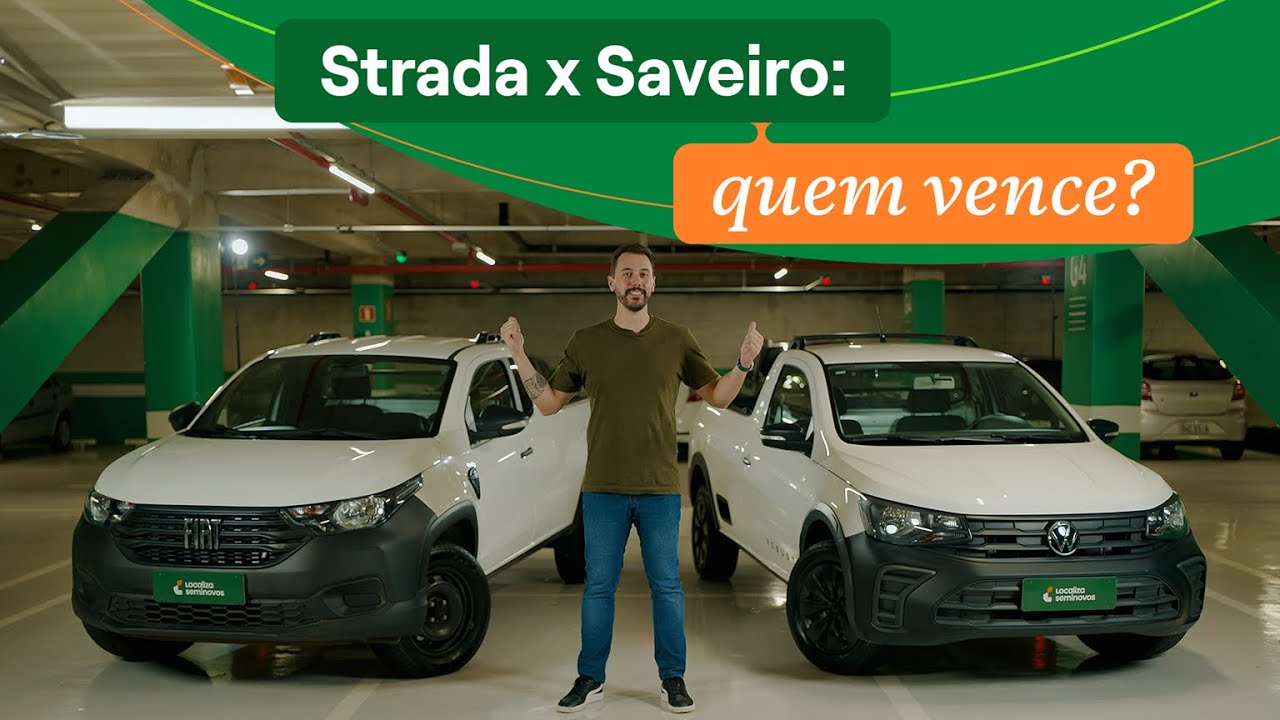 Fiat Strada e Volkswagen Saveiro: duas picapes compactas, um duelo de gigantes!