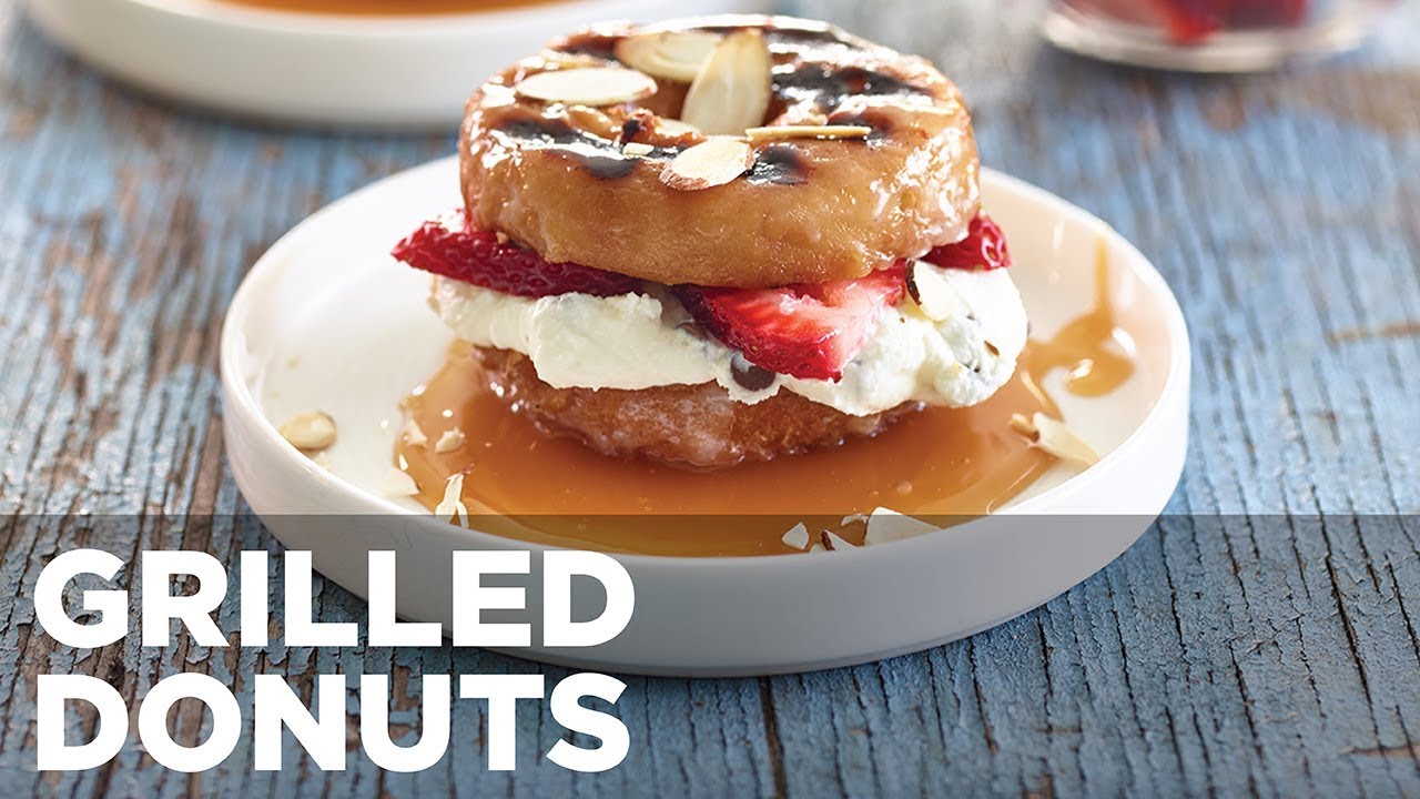 Grilled Donuts &agrave; la Mode Mascarpone