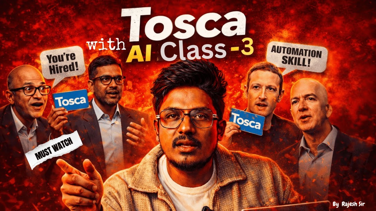 Tosca Automation with AI Class 3 | What are the Sections in Tosca? | Ignitesofttech | Rajesh Sir