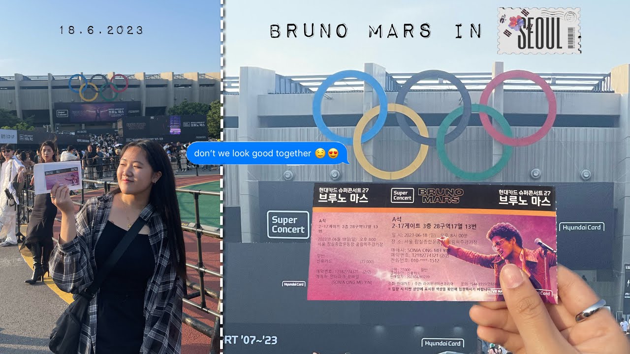 i went to the Bruno Mars Concert in Seoul and this is how it went..