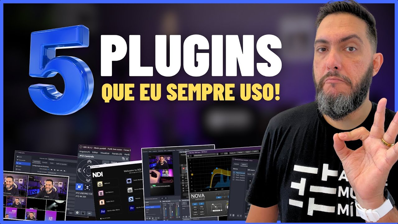 ✅OS 5 PLUGINS QUE SEMPRE USO NO OBS! Para Lives e Gravações aqui no Canal [GRÁTIS]