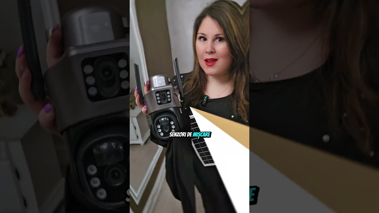 Camera Supraveghere Profesionala 4k HD - 2 Lentile, Panou Solar - Wifi sau 4G  #cameravideo #cameras
