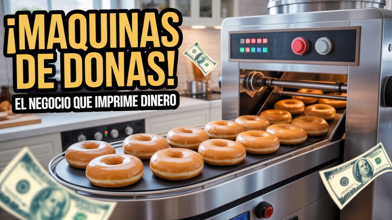 🚀  MÁQUINAS BARATA  para HACER DONUST y Este negocio te HARA GANAR DINERO desde CASA
