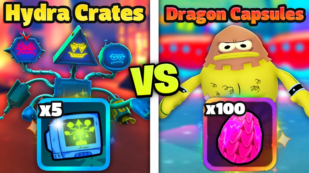 5 ЯЩИКОВ ГИДРЫ против 100 КАПСУЛ ДРАКОНА.. (SpongeBob TD)