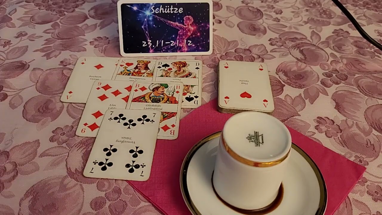 Schütze ♐️Kaffeesatz ☕️ Skatkarten 