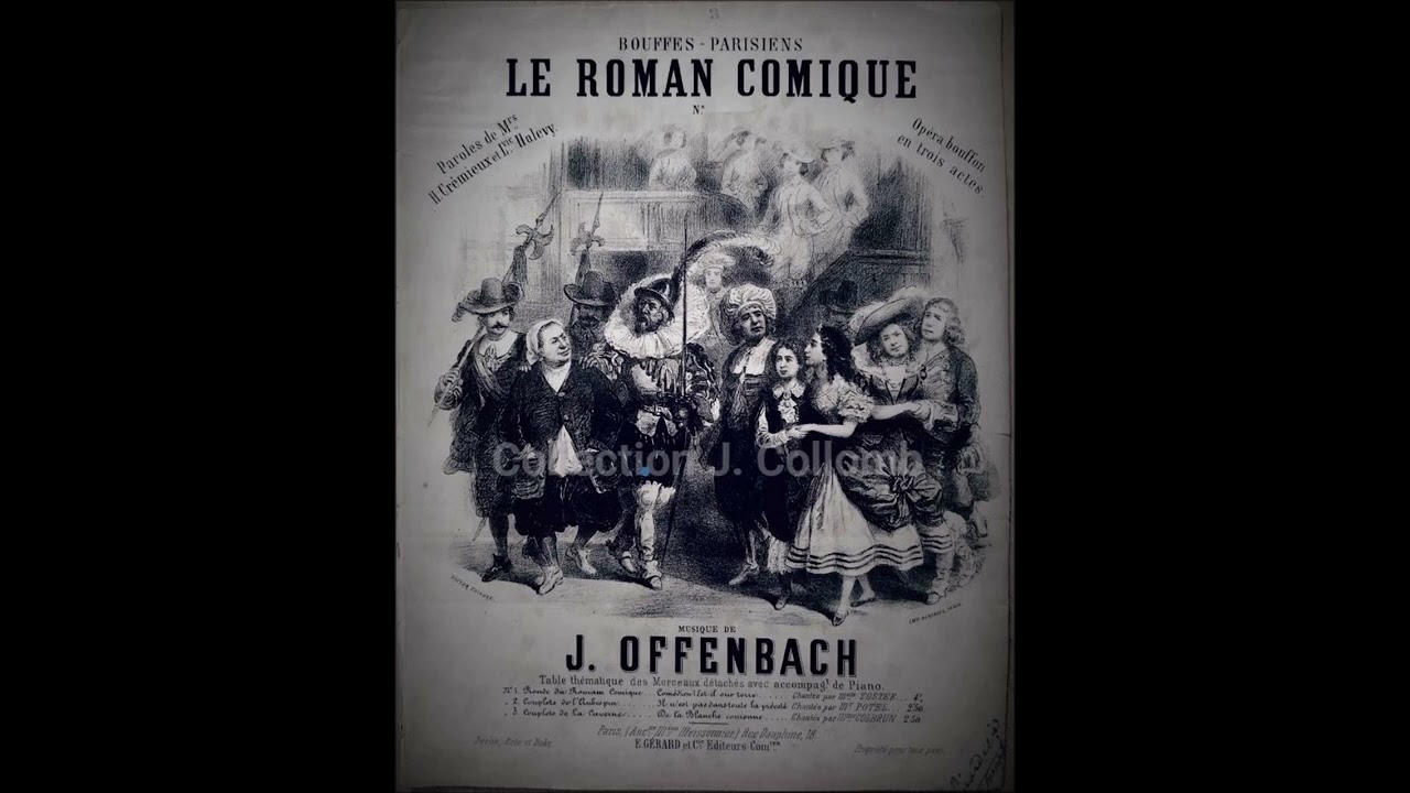 Jacques OFFENBACH - Le Roman comique, polka par V. Boullard (1861)