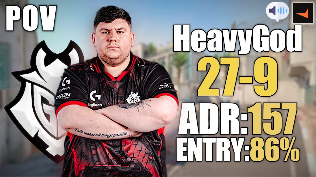HeavyGod (27-9) разносит лобби Faceit этими моментами! | Faceit Pov CS2