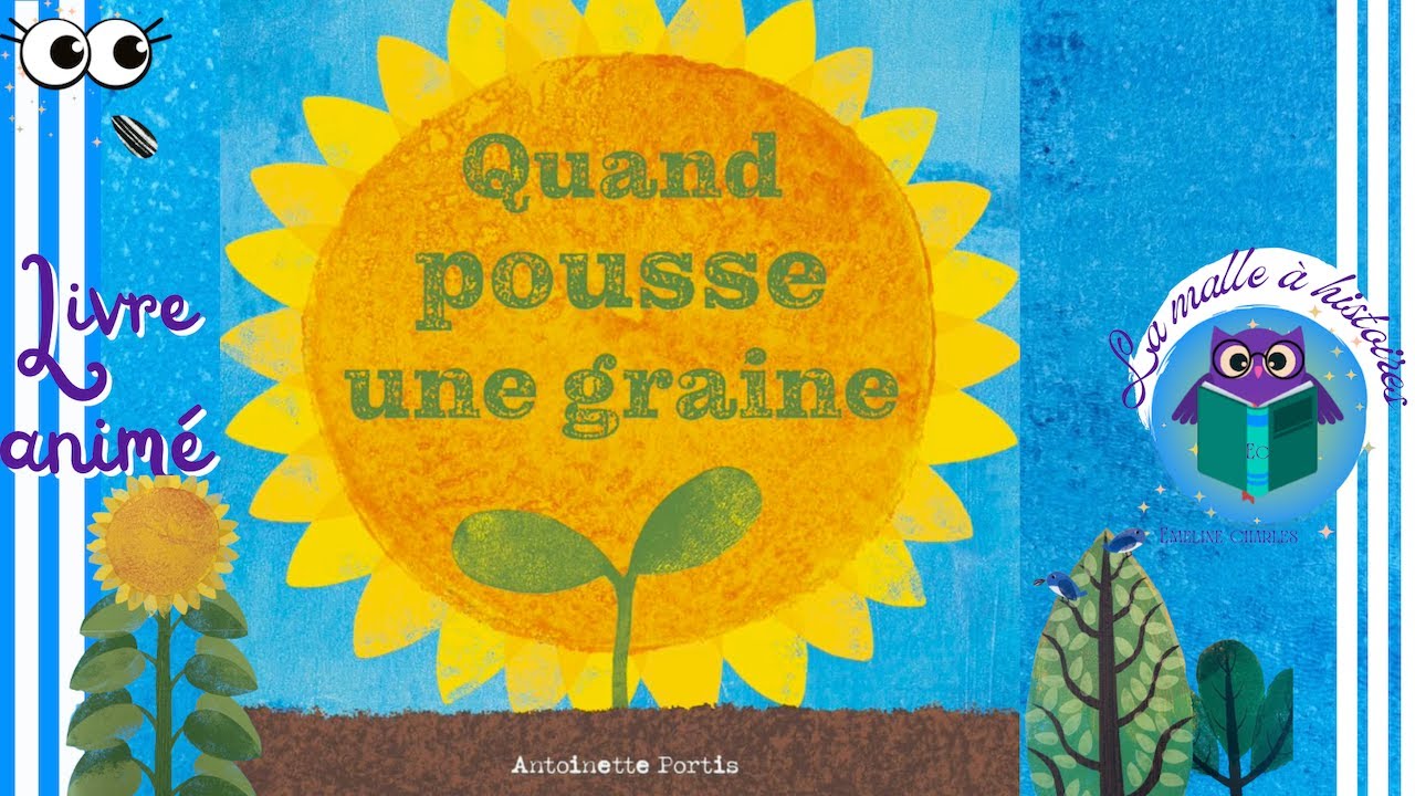 Quand pousse une graine -🌻 cycle de vie expliqu&eacute;, histoire pour enfants @La malle &agrave; histoires