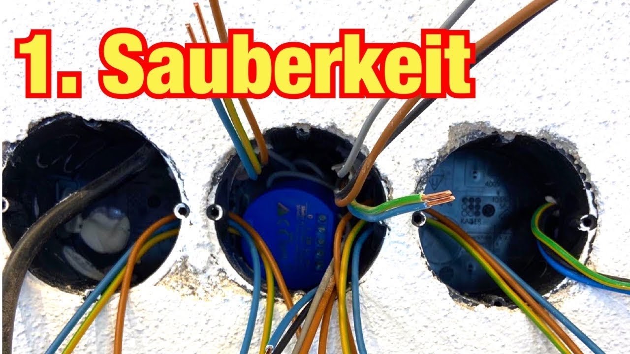 Schalterdosen richtig und sauber verklemmen