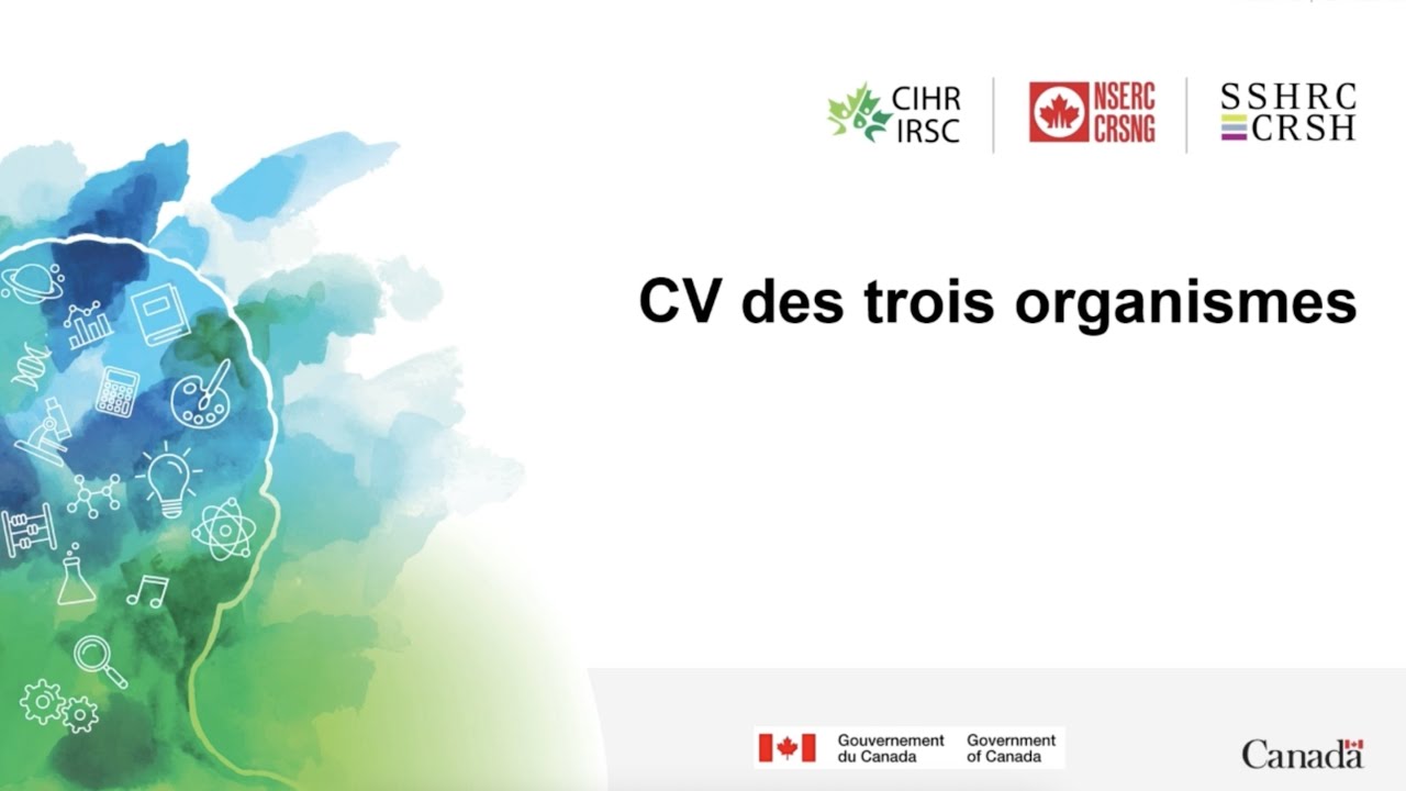 Webinaire sur le CV des trois organismes