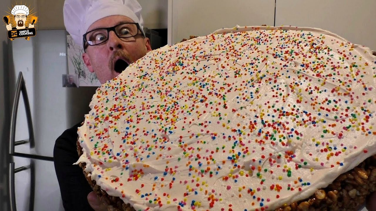 GIANT CHOCOLATE CRACKLE CAKE RECIPE
