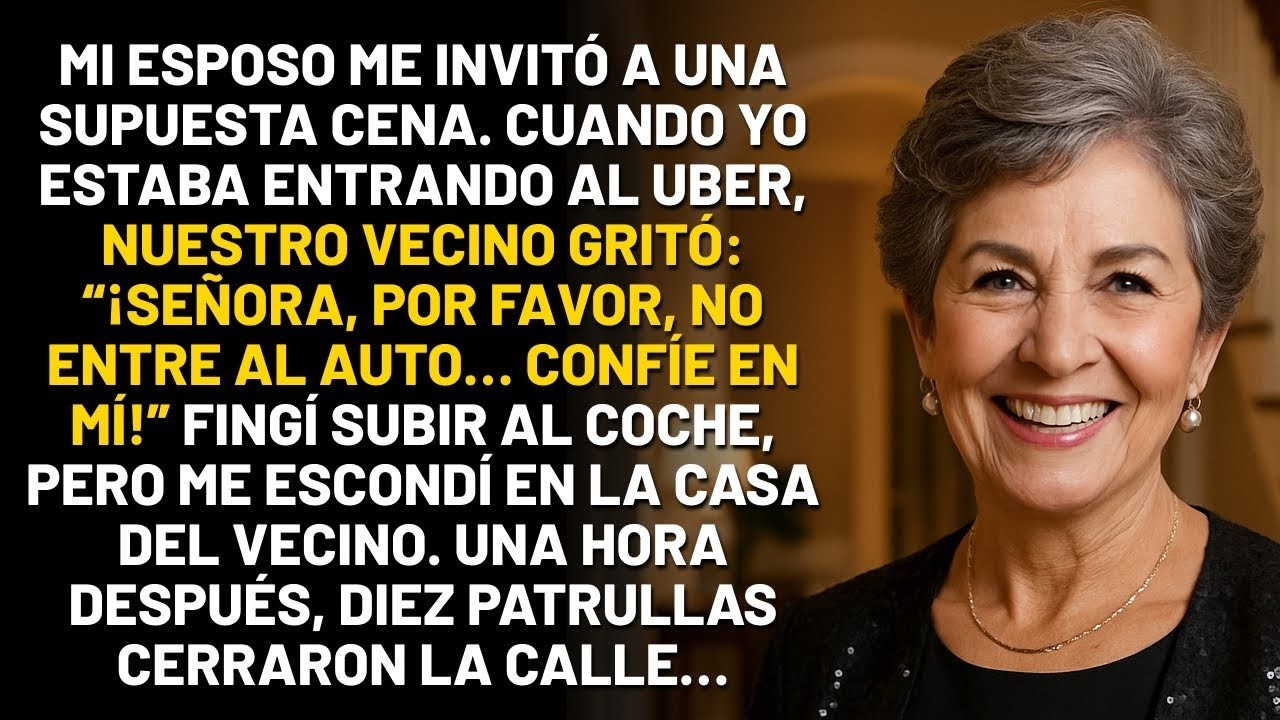 “¡Escóndase, señora!” gritó mi vecino. Me escondí en lugar de irme. Entonces diez policías…