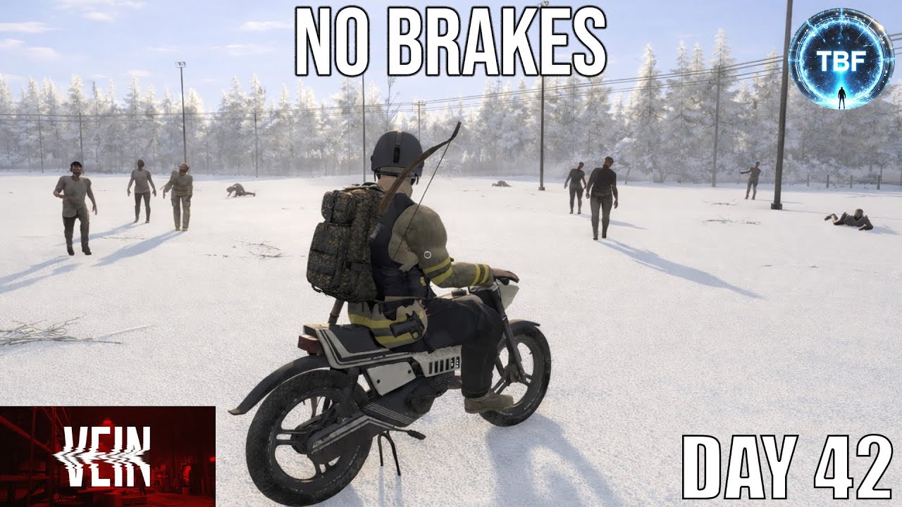 Running Over Zombies on a Motorcycle… | VEIN Survival Day 42 | [INSANE DIFFICULTY]