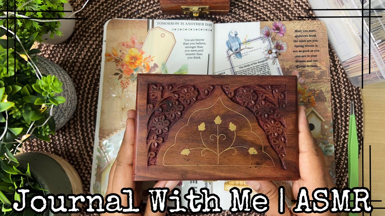 ASMR Journal | Scrapbooking | Aesthetic Journaling | Relaxing Sounds | Art Journal | Collage