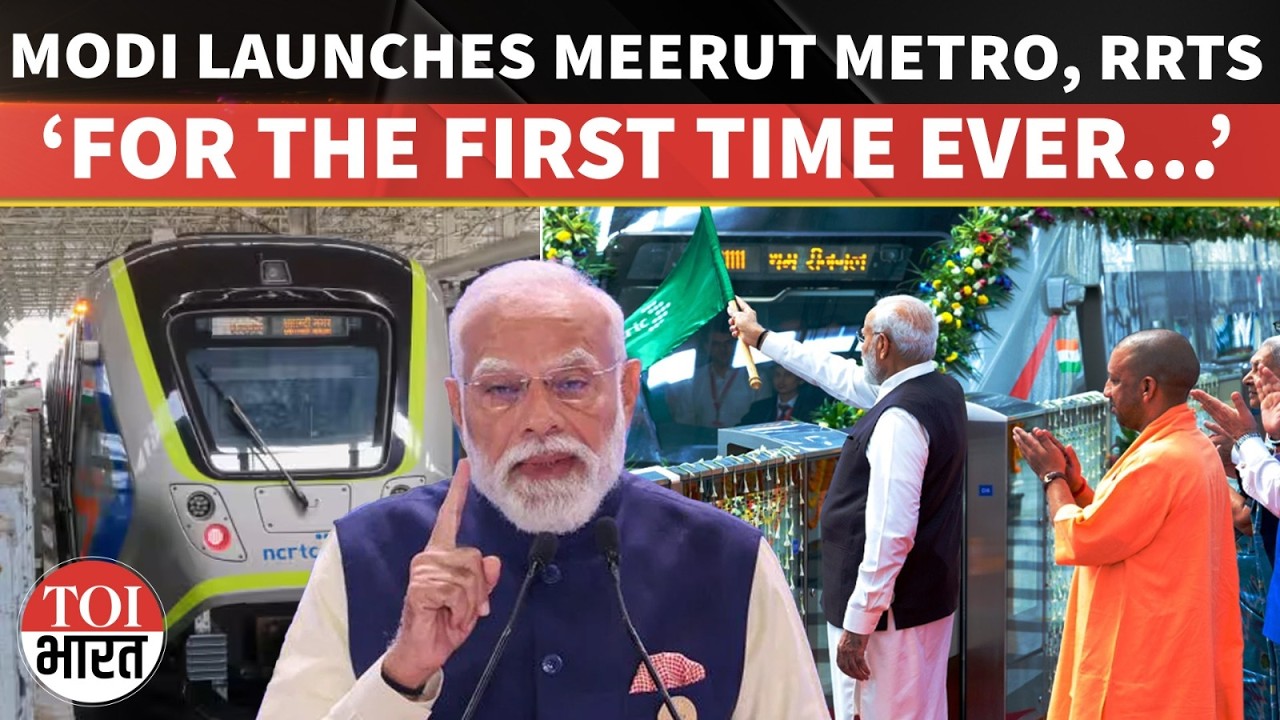 PM Modi’s Big Infra Push, Launches India’s Fastest Metro, Delhi-Meerut Namo Bharat Corridor In UP