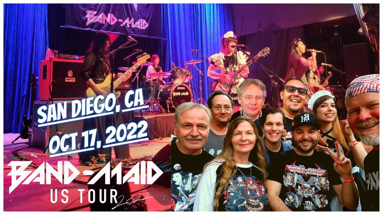 BAND-MAID US Tour 2022 / San Diego, CA / It was amazing / BOSS Coffee and JRock #Shreddawg