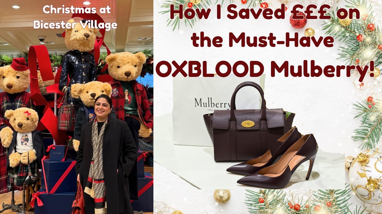 Как я получила дополнительную скидку на маст-хэв Mulberry Oxblood | Видеоблог Bicester Village | ...