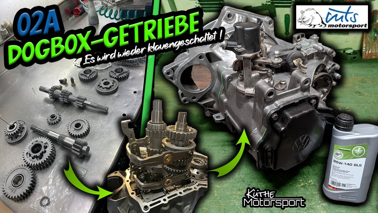 Der Golf wird wieder KLAUENGESCHALTET! - MTS 02A DOGBOX Getriebe | MTS Motorsport | Küthe Motorsport