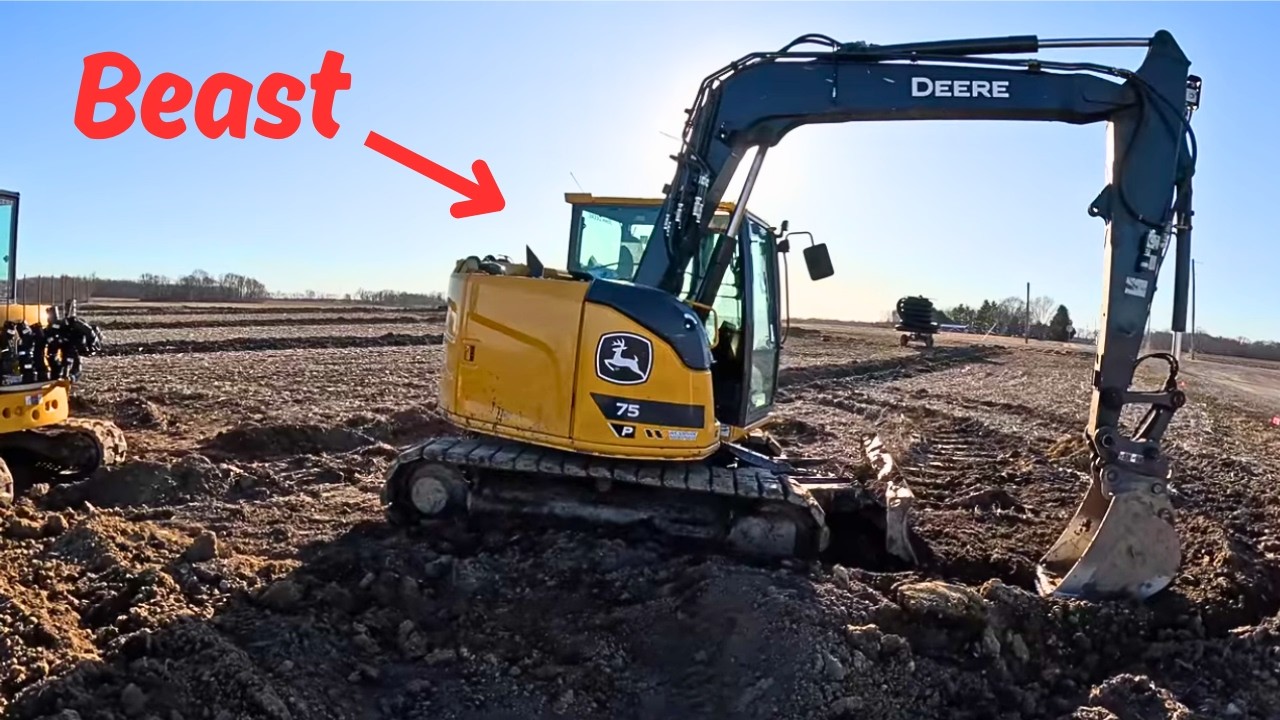 Demoing A New Excavator On The Job