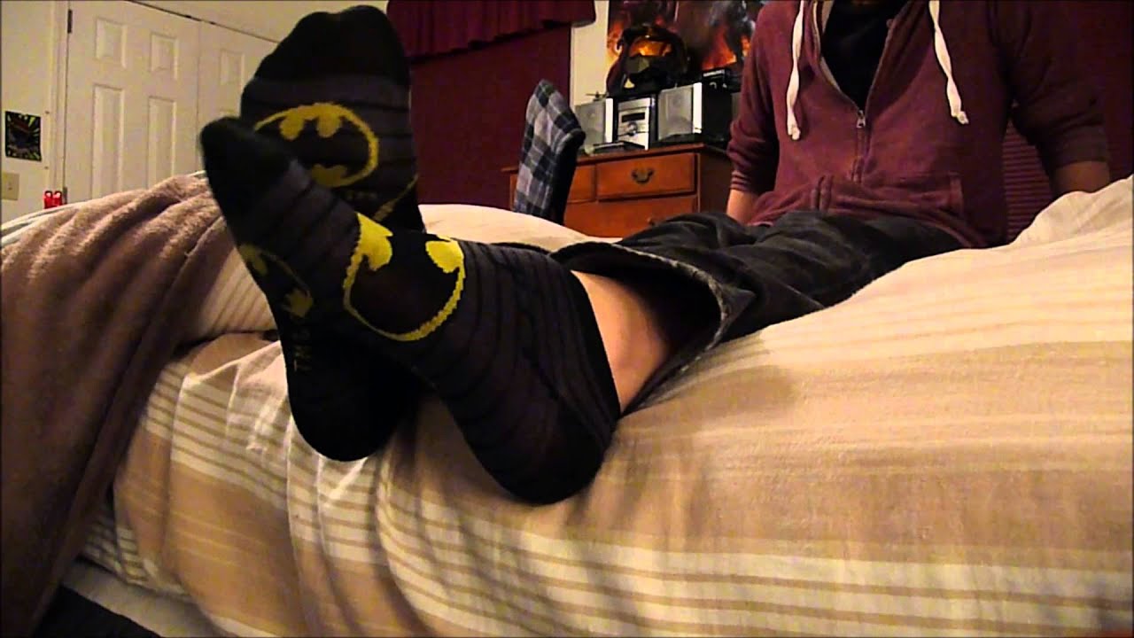 Male Feet: Sweaty Socks Home From Work